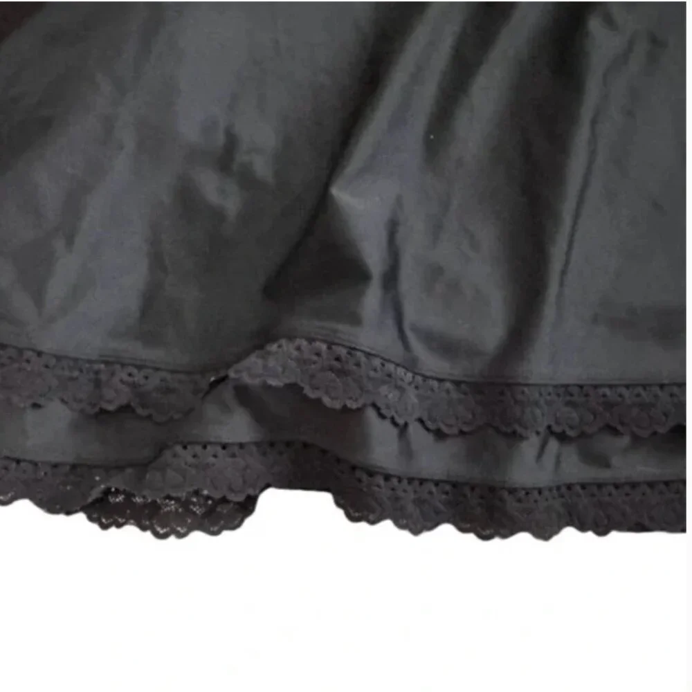 Torrid Mid Lace Trimmed Swim Dress with Brief Deep Black‎ size 4X